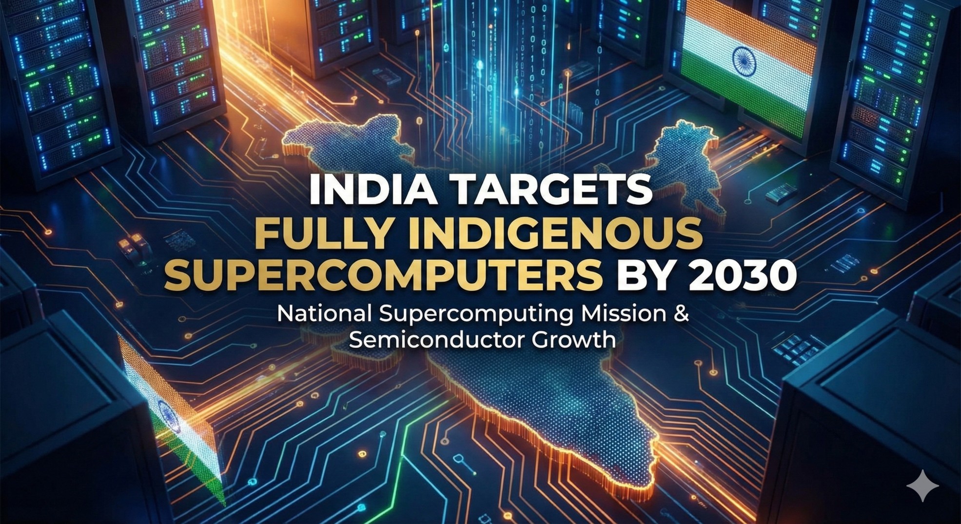 India Targets Fully Indigenous Supercomputers by 2030
